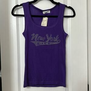 New York City purple tank top size L